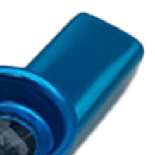 Aluminum Blue Kazoo Musical Instrument 12x2.6cm Easy Play
