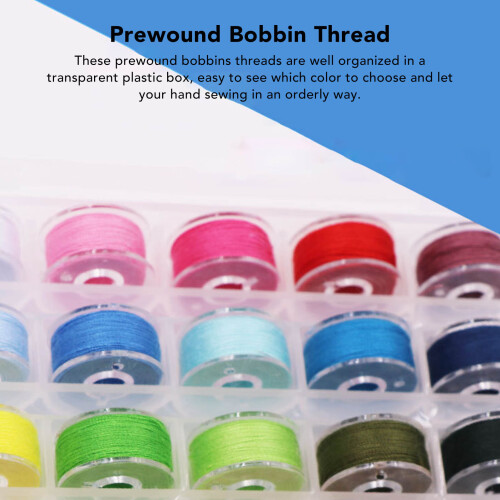 36 Stück buntes Polyester-Vorwendekäppchen-Spulen-Set, 20x10 mm 2