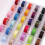 36 Stück buntes Polyester-Vorwendekäppchen-Spulen-Set, 20x10 mm 6
