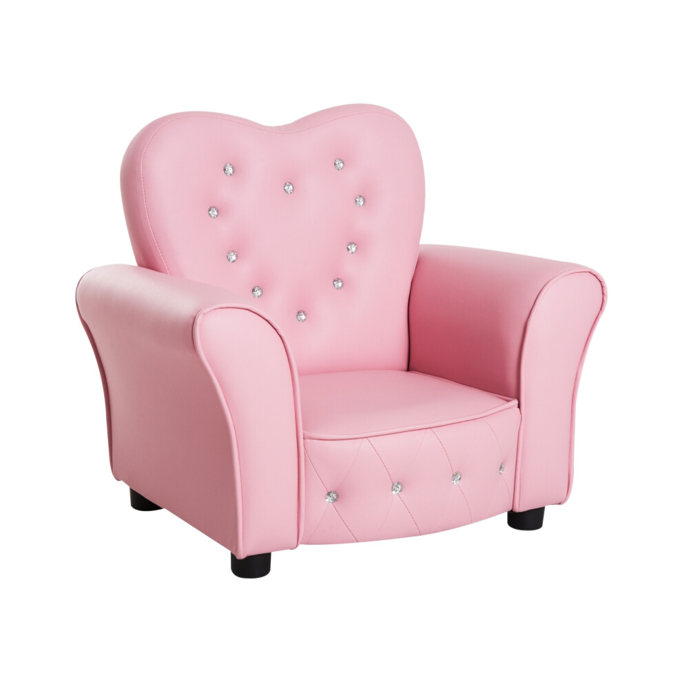 Kids Armchair Pink Toddler Chair with Comfortable Seating Relax and Playroom Seater for Girls Durable Upholstered Toy Chair-image-OPC-PMFRDTP-NEW