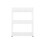 Mobile kitchen shelf on wheels, white 4