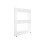 Mobile kitchen shelf on wheels, white 8