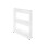Mobile kitchen shelf on wheels, white 5