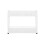 Mobile kitchen shelf on wheels, white 2