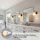 (As show, One size) Rechargeable Battery-Powered Wireless Dimmable Wall Sconces - 2 Set, Modern Design, Adjustable Brightness, LED Lighting1 5