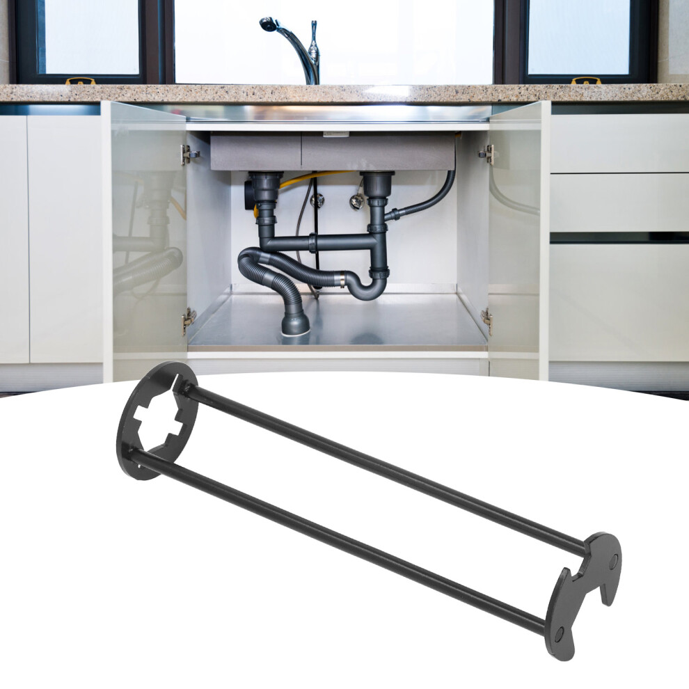 Bathroom Sink Wrench Black Carbon Steel Durable Faucet Hose Spanner Small Size 8711355174538