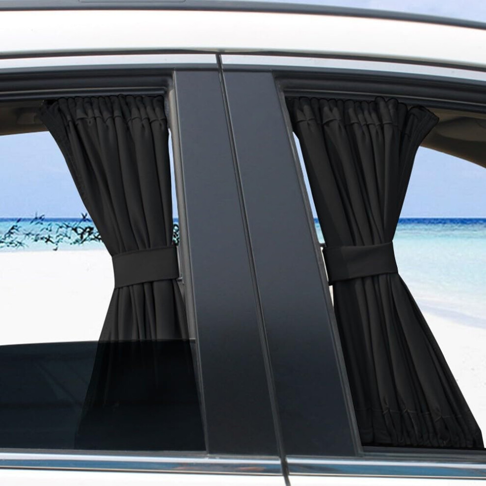 Car Window Shades 2 Pack Sun Shade Curtains For Car Side Windows Auto Interior Accessory 50 X 47 Cm 9067246321611