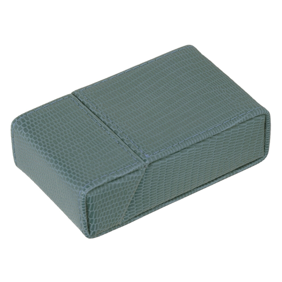 Lizard Design PU Leather Cigarette Storage Case for Men and Women Green Color-image-OPC-PMFRH8H-NEW