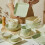 Nordic Style Solid Color Ceramic Tableware - 7.5 Inch Square Plate - Green - Household Ceramic Set 5