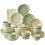Nordic Style Solid Color Ceramic Tableware - 7.5 Inch Square Plate - Green - Household Ceramic Set 2