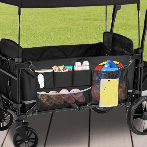 Stroller Cargo Net Universal Fit Large Mesh Storage Net For Strollers Hanging Storage Bag With Large Storage Space 1