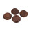 4Pcs Piano Caster Cup Black Walnut Coaster Non-Slip Floor Protector 1