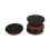 4Pcs Piano Caster Cup Black Walnut Coaster Non-Slip Floor Protector 4
