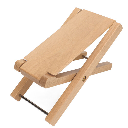 (Beech) Adjustable Wood Guitar Foot Rest Foldable Beech 2