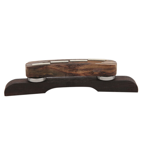 (Rose Color) Guitar Bridge Rosewood 4-Strings Mandolin Accessory 1