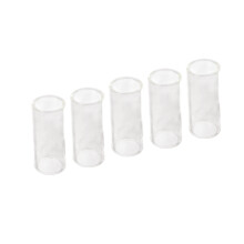 5PCS Electric Guitar Slides Transparent Glass Cylindrical 61MM