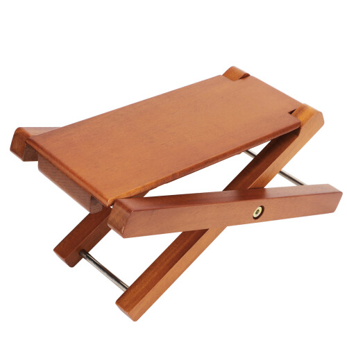 (Ashtree Wood) Adjustable Wood Guitar Foot Rest Foldable Beech 1