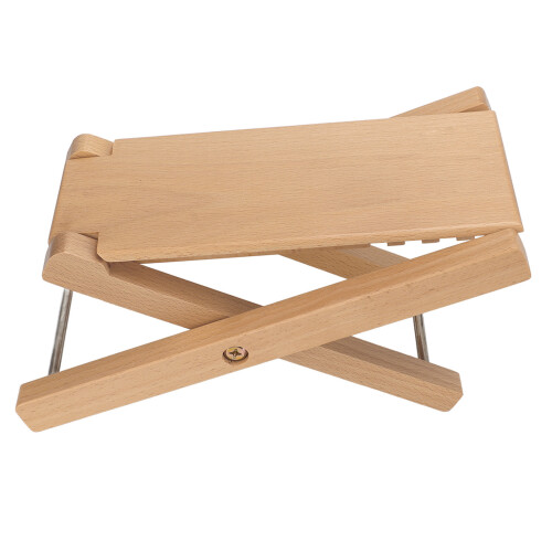 (Beech) Adjustable Wood Guitar Foot Rest Foldable Beech 1