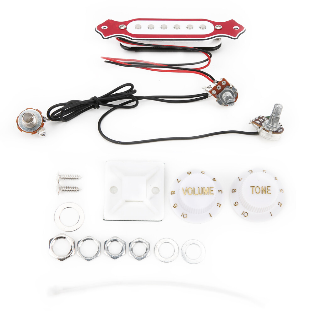 Electric Guitar Pickup ABS Prewired Soundhole for 6-String-image-OPC-PMFRN6J-NEW