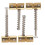 4Pcs Bass String Saddle Brass Bridge Kit 1