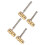 4Pcs Bass String Saddle Brass Bridge Kit 5