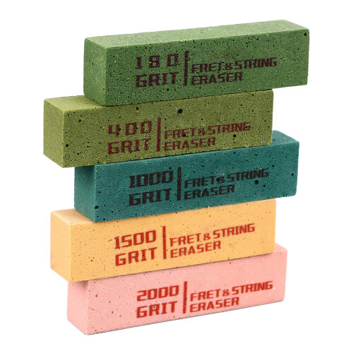 5Pcs Fret Eraser Dust Cleaner Fretboard Scrubber String Tool 2