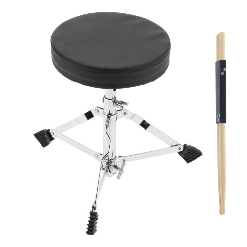 Drum Throne Padded Seat Adjustable Height 5A Maple Stick