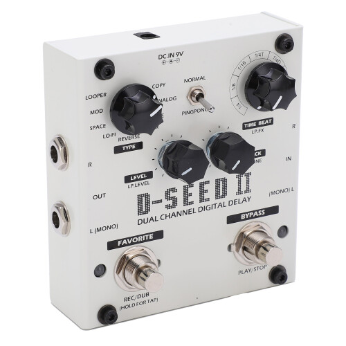 Delay Effect Stereo Dual Channel 8 Modes Loop Digital Stompbox 2000MS 2
