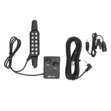 Guitar Pickup 12 Sound Holes Volume Control Amplifier with Mic