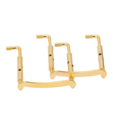2PCS 4/4 Violin Chinrest Screws Metal Clamp Fittings
