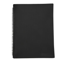 Music Folder 4 Pages 180 Open Spiral A4 Plastic 40 Pockets Stand