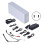 (Silver US Plug) Guitar Effect Pedal Power Supply Single Voltage Low Noise 4