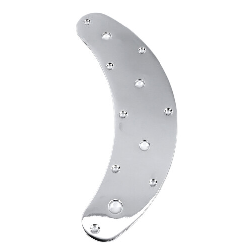 (Silver) Bass Control Plate 4 Hole Metal Jazz Switch Silver 2