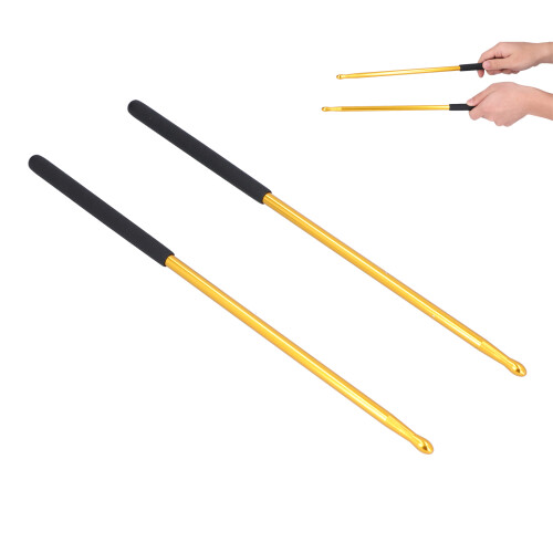 (Yellow) Aluminum Drumstick Non-Slip Handle Yellow 1