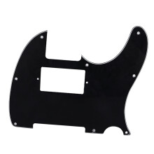 (Black) Guitar Pickguard PVC Anti Scratch Decorative Noise Reduction Red