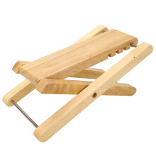 Bamboo Guitar Footstool 4-Position Adjustable Foldable