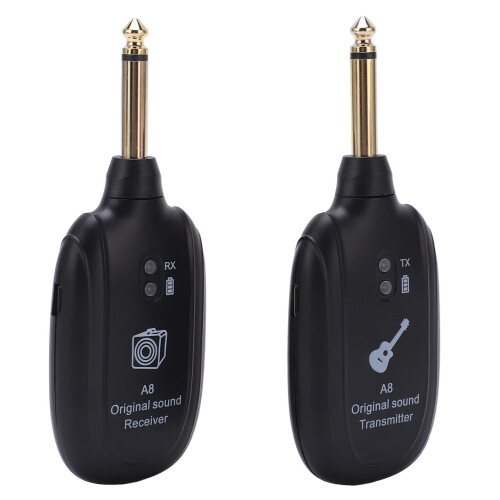 Wireless Guitar System Receiver Transmitter Rechargeable Set 2