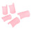 (Pink) 5Pcs Flute Membrane Protector ABS DM-01 Yellow 4
