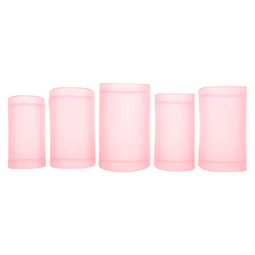 (Pink) 5Pcs Flute Membrane Protector ABS DM-01 Yellow 2