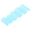 (Blue) 5Pcs Flute Membrane Protector ABS DM-01 Yellow 2