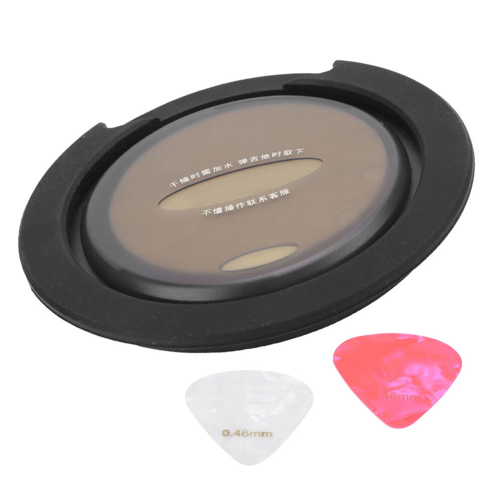 Acoustic Guitar Sound Hole Cover Humidifier with 2 Picks-image-OPC-PMFRQ5G-NEW