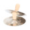 2PCS Finger Cymbals Belly Dance Hand Percussion with Wood Handle 3