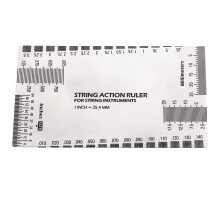 String Action Ruler Stainless Steel Height Gauge Guitar Repair Tool