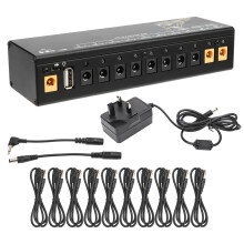 (UK Plug) Pedal Power Supply Guitar Effect Short Circuit Protection 100-240V UK