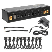 (EU Plug) Pedal Power Supply Guitar Effect Short Circuit Protection 100-240V UK
