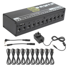 (AU Plug) Pedal Power Supply Guitar Effect Short Circuit Protection 100-240V UK