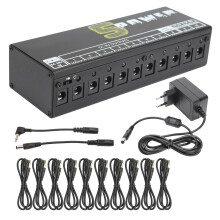 (EU Plug) Pedal Power Supply Guitar Effect Short Circuit Protection 100-240V UK