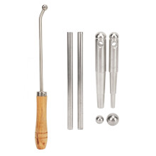Trumpet Repair Tool Metal Ball Head with Wooden Handle