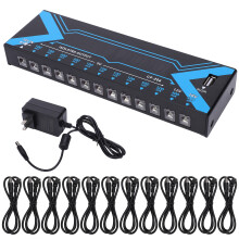 (US Plug) 12 Output Guitar Power Supply Short Circuit Protection