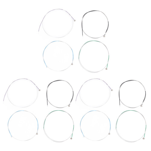 12Pcs Copper Alloy Violin Strings 1/2 1/4 3/4 4/4 Silver